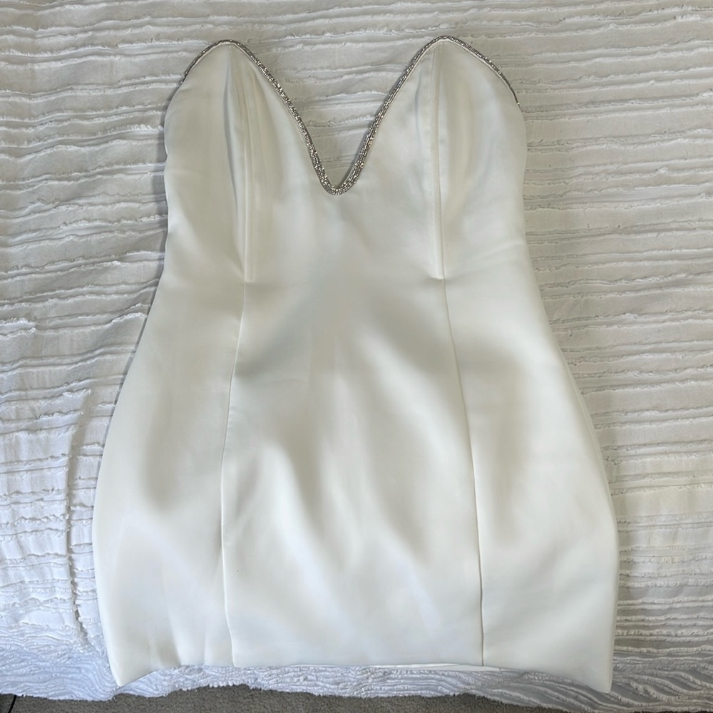 Meshki Madi Suiting Mini Dress with Diamonte Rope size XS